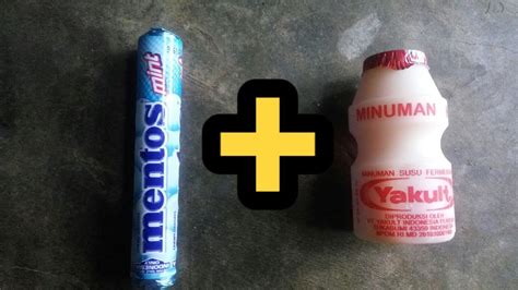 mentos + yakult